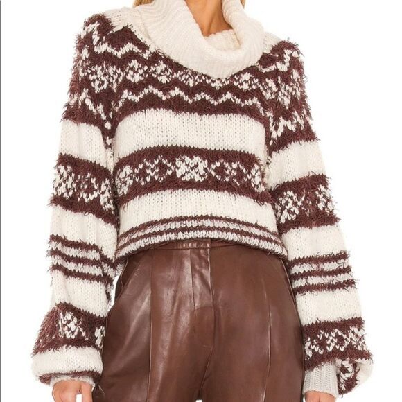 Free People Womens Check Me Out Sweater Large NWT - Picture 1 of 12